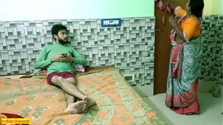 Indian college boy fucking hot beautiful Maid